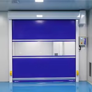 Blue high speed industrial door